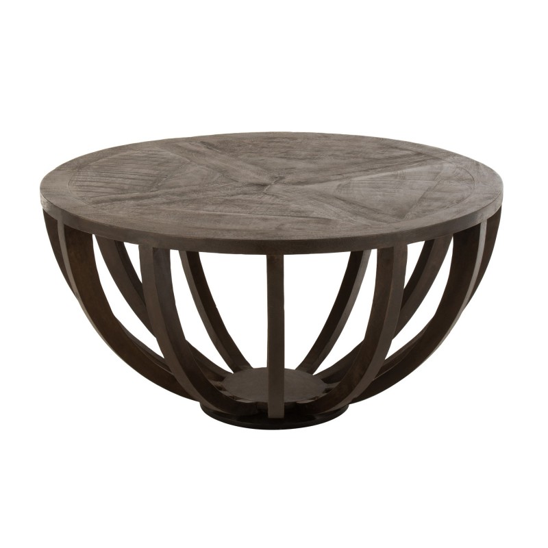 CAFE TABLE GLOBE MANGO WOOD DARK BROWN 90 - CAFE, SIDE TABLES